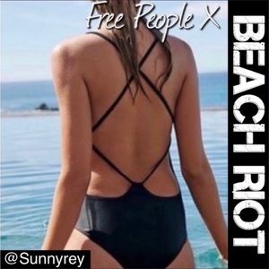 Free People x Beach Riot Alana One Piece Swim EUC L